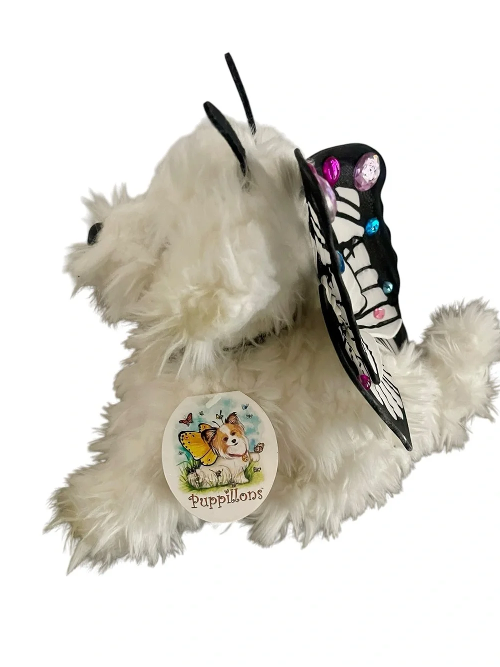 Aurora Puppillions White Puppy Dog Fairy Plush 2001 Forever Friends NWT - Picture 2 of 6
